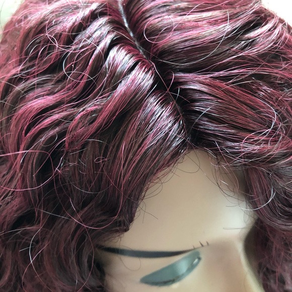 NWT synthetic curly Janet wig “Lilac” color 99J - Picture 3 of 9